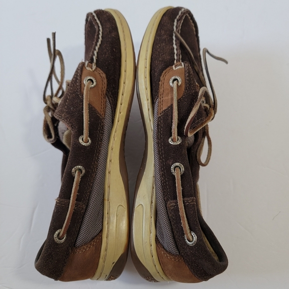 Spery Top Sider Womens Boat Shoes Sz 8M Brown Leather Lace-Up Comfort Casual - Picture 5 of 12